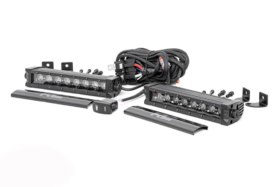 Amazon.co.jp: Rough Country 8インチ ブラックシリーズ 1列 LED